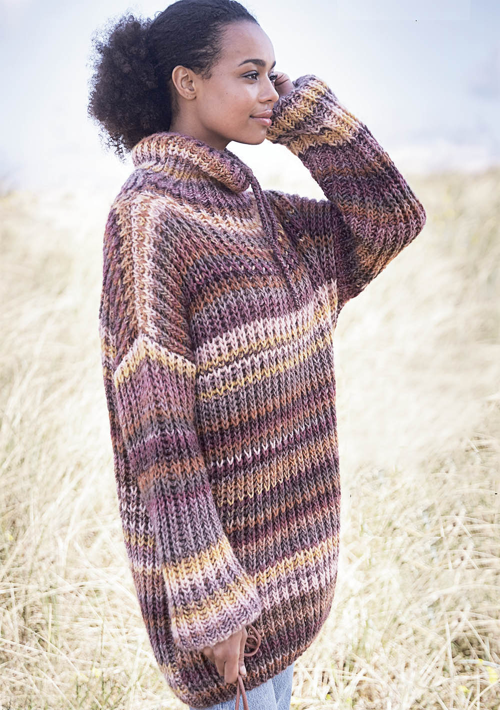 Узоры для свитера спицами: женский свитер с описанием и схемами вязания