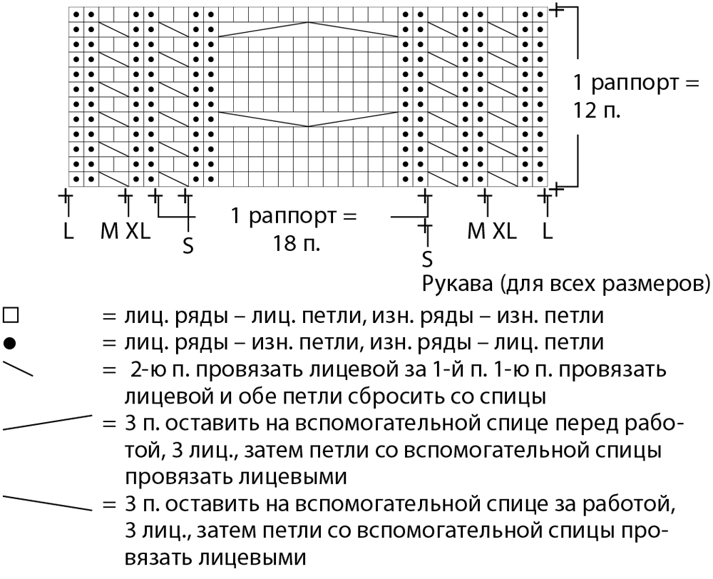 Джемпер с узором из «кос»