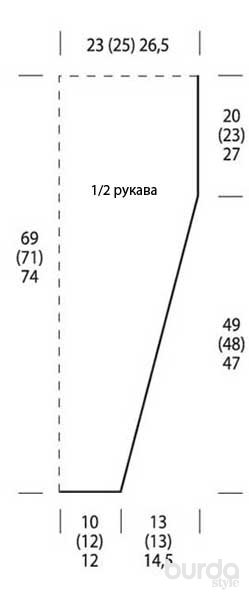 Вязаное болеро и шраг, модели со схемами